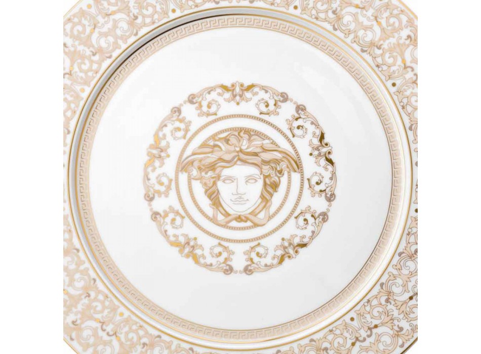 Rosenthal Versace Medusa Gala fad pladsholder 33cm porcelæn Viadurini