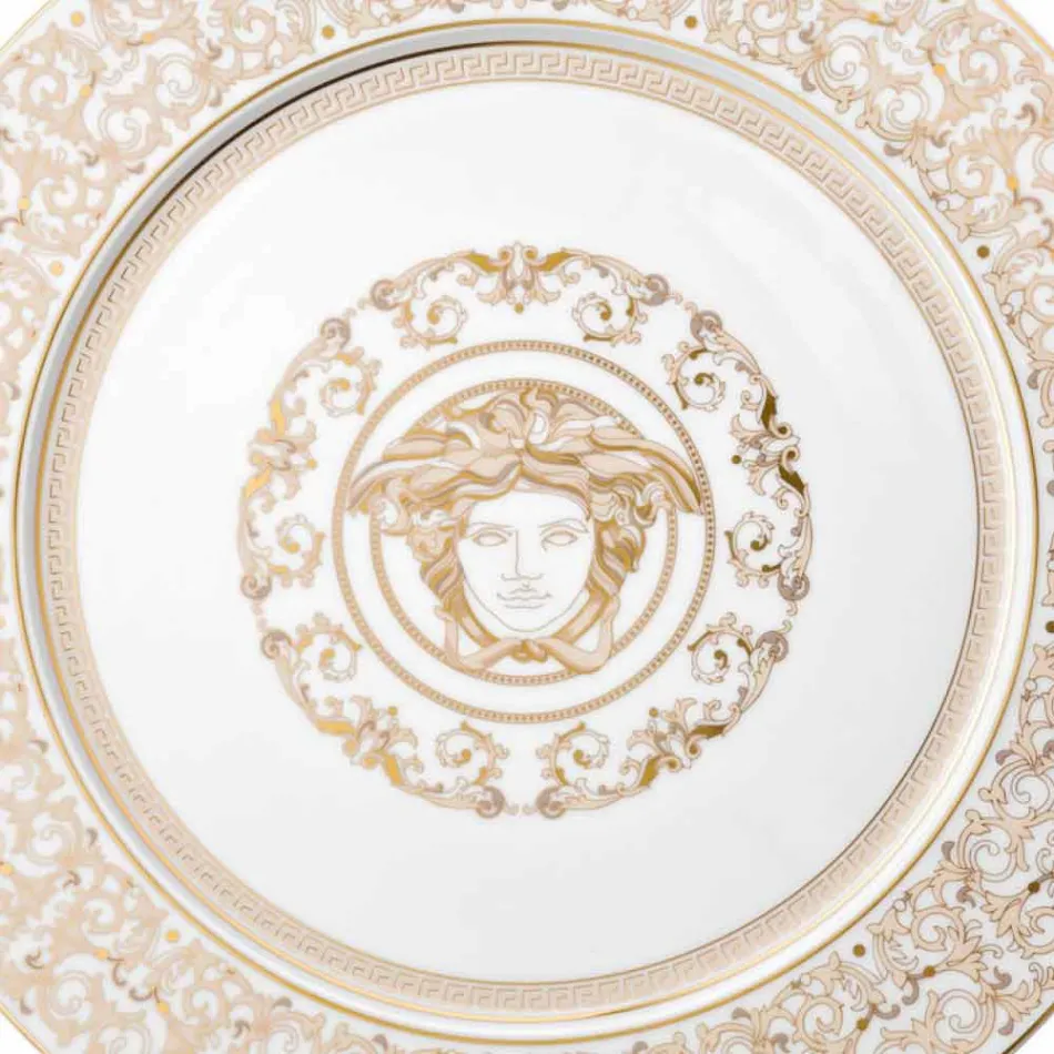 Rosenthal Versace Medusa Gala fad pladsholder 33cm porcelæn Viadurini