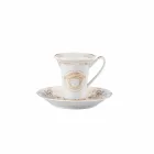 Rosenthal Versace Medusa Gala September 6 espressokopper porcelæn stykker Viadurini
