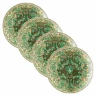 Rosenthal Versace Medusa Garland 4 middagstallerkener Diameter 17 cm - jul Viadurini