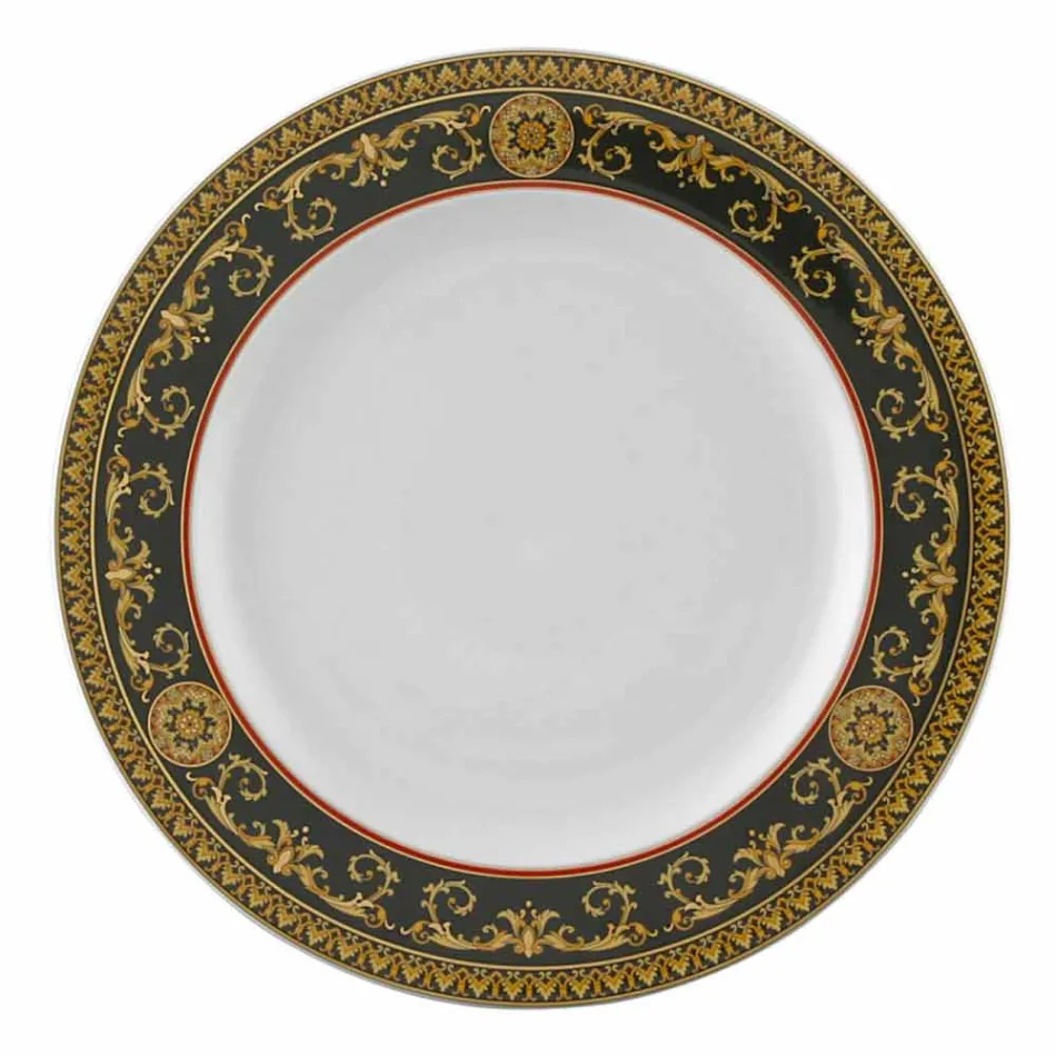 Rosenthal Versace Medusa Red Plate 27cm porcelæn Viadurini