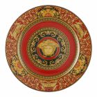 Rosenthal Versace Medusa Red Plate pladsholder 30cm porcelæn Viadurini
