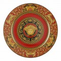 Rosenthal Versace Medusa Red Plate pladsholder 30cm porcelæn