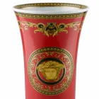 Rosenthal Versace Medusa Red Vase af moderne design porcelæn 34cm Viadurini