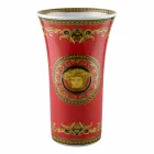 Rosenthal Versace Medusa Red Vase af moderne design porcelæn 34cm Viadurini