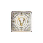 Rosenthal Versace Virtus Gala 6 flade firkantede skåle 15x15 cm i porcelæn - barok Viadurini
