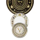 Rosenthal Versace Virtus Gala Pladsholder tallerken Diameter 33 cm i porcelæn - barok Viadurini
