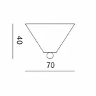 Keramisk roset til lamper sammensætning Battersea 975ST - Toscot Viadurini