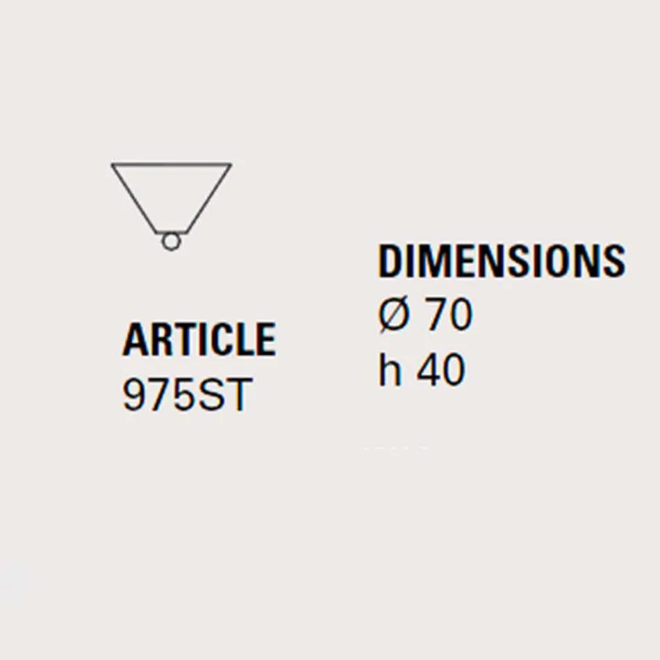 Keramisk roset til lamper sammensætning Battersea 975ST - Toscot Viadurini