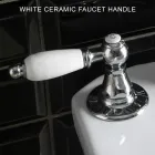 Klassisk 3-hullers bidethane med messinggreb lavet i Italien - Noriana Viadurini