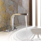 Moderne design håndvaskarmatur med 3 metalhuller - Etto Viadurini