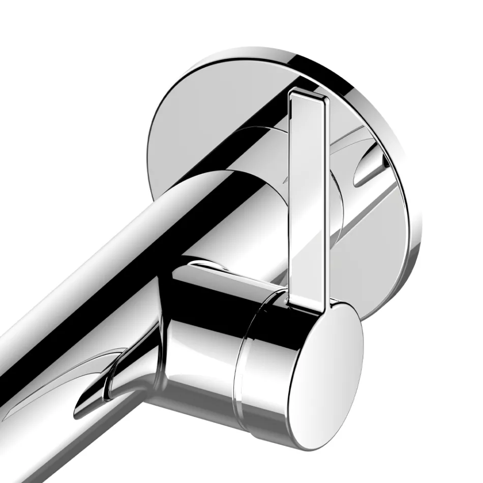 Indbygget vægmonteret håndvaskarmatur med integreret design 3 størrelser - Erkole Viadurini