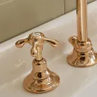 Vintage højvaskhane i messing 3 huller lavet i Italien - Klarisa Viadurini