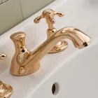 Vintage 3-hullers håndvaskhane i messing lavet i Italien – Klarisa Viadurini