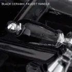 Gulvstående badekararmatur med messinghåndbruser fremstillet i Italien - Noriana Viadurini