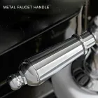 Gulvstående badekararmatur med messinghåndbruser fremstillet i Italien - Noriana Viadurini