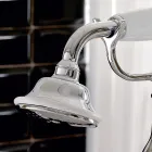 Gulvstående badekararmatur med messinghåndbruser fremstillet i Italien - Noriana Viadurini