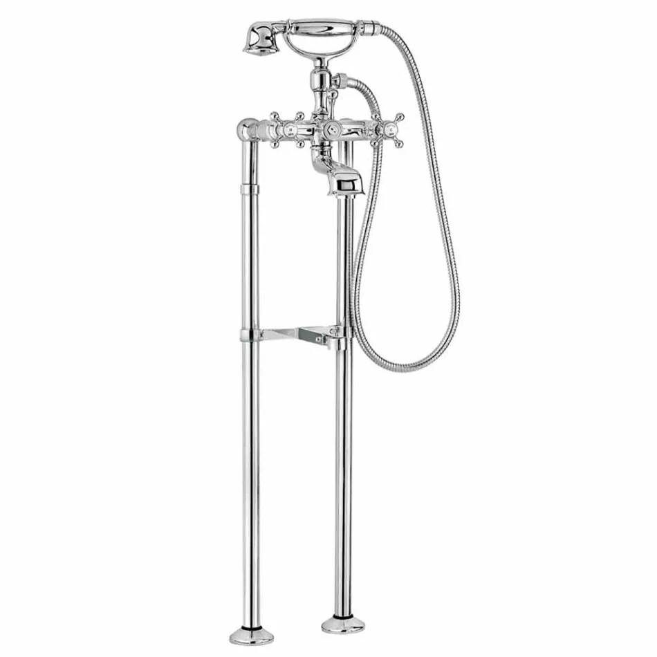 Klassisk armatur til badekar på messingkolonner fremstillet i Italien - Enriko Viadurini