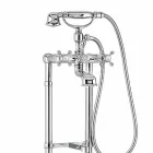 Klassisk armatur til badekar på messingkolonner fremstillet i Italien - Enriko Viadurini