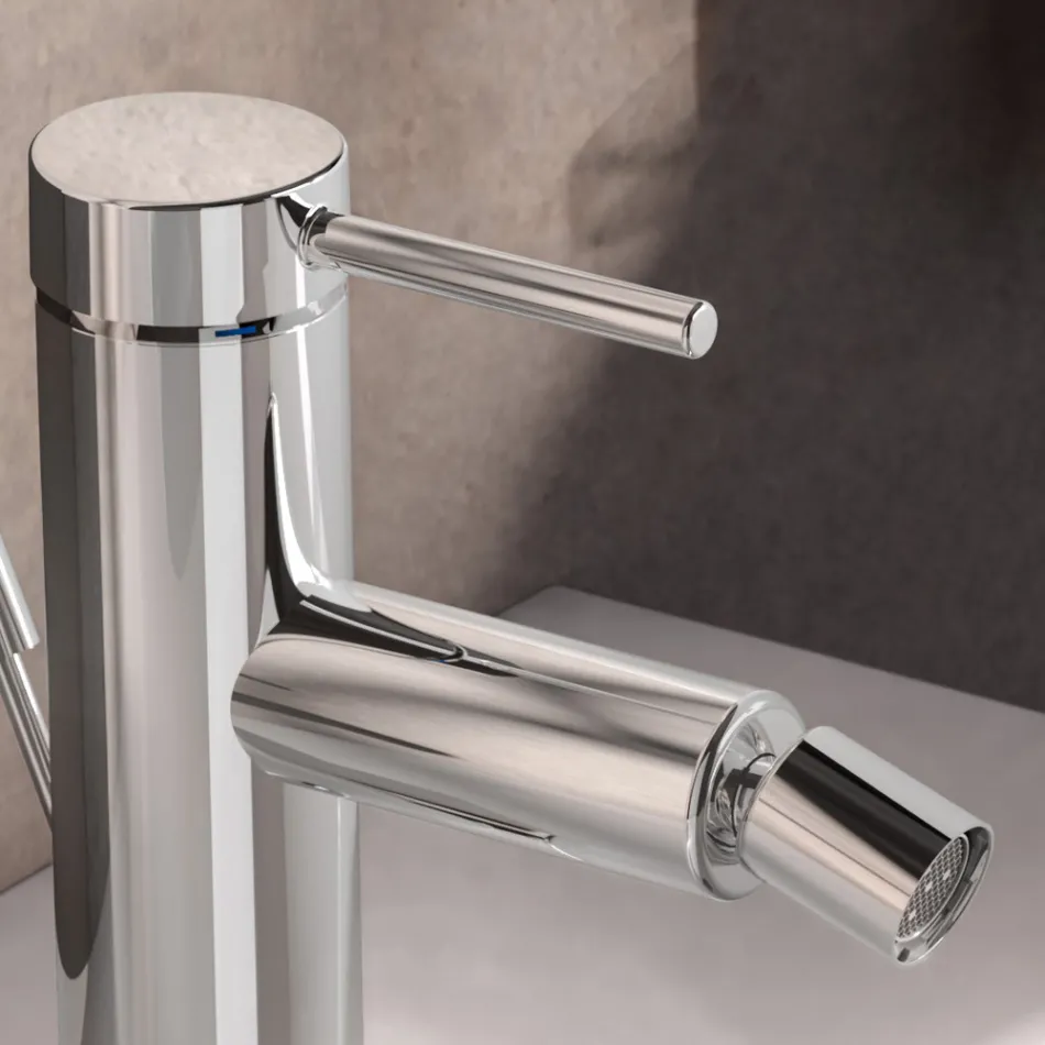 Etgrebs bidet blandingsbatteri af messing, rundt design - Antilio Viadurini
