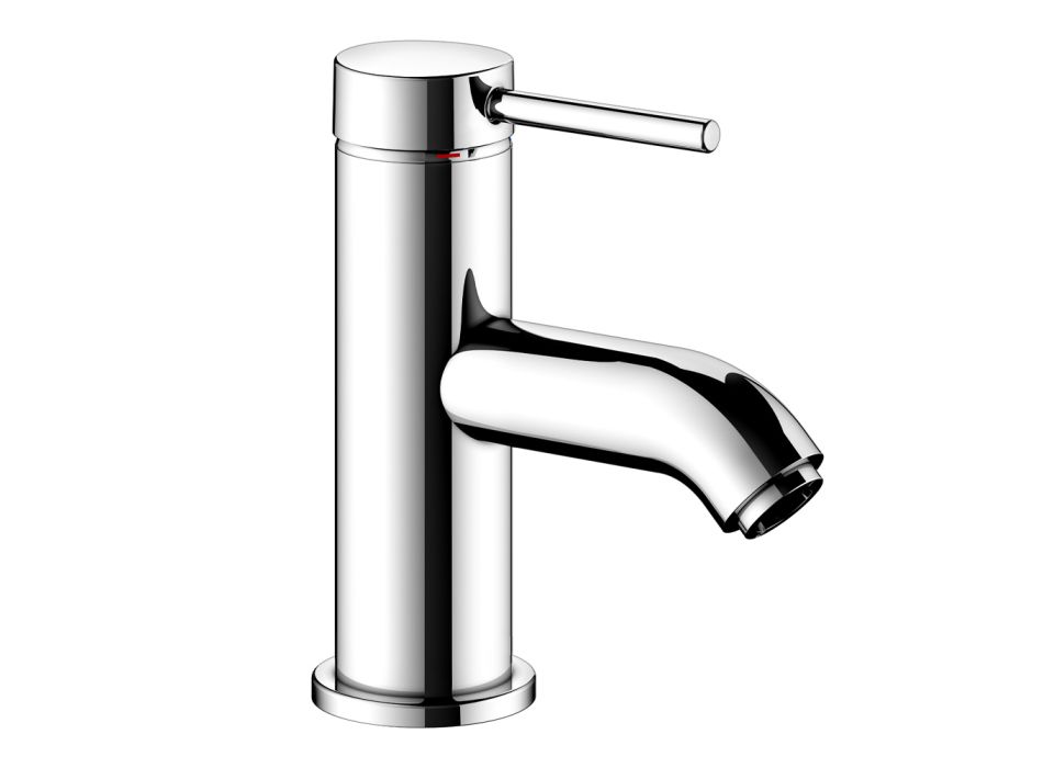 Etgrebs håndvaskarmatur armatur Messing Rundt Design - Antilio Viadurini