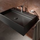 Firkantet design messing 1-grebs håndvaskarmatur - Erik Viadurini