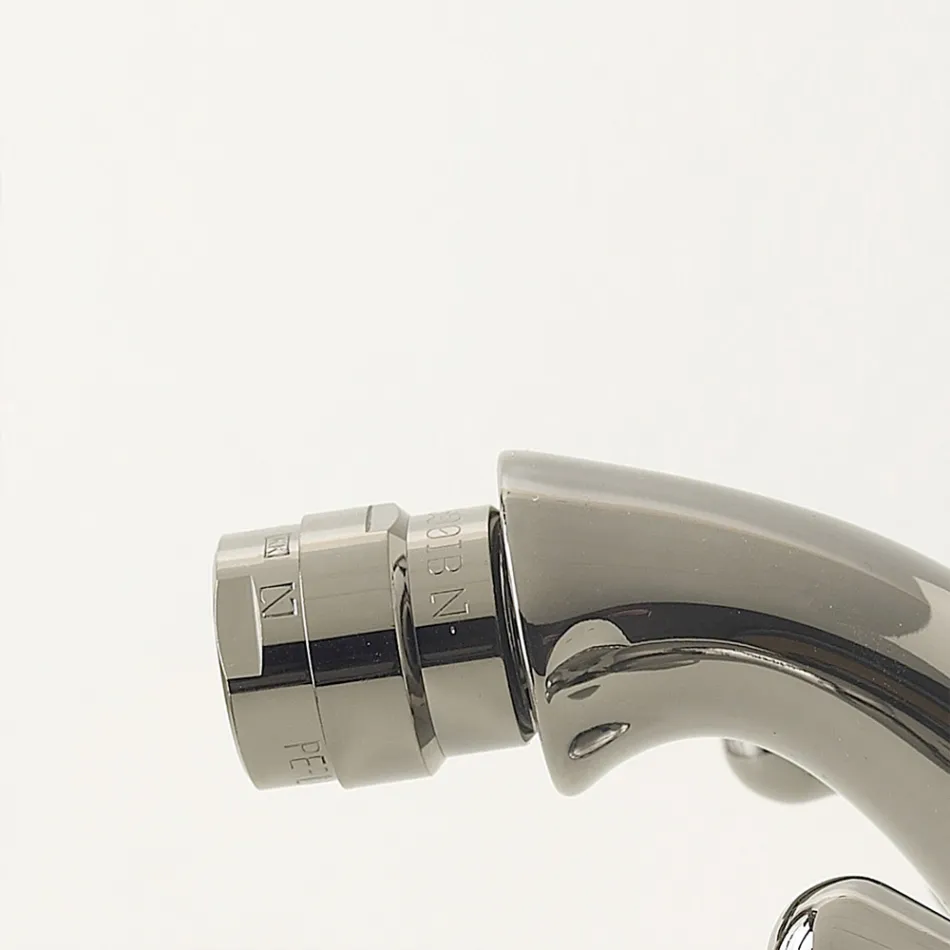 Enkelthuls-bidethane i messing med affald i klassisk stil - Ercolina Viadurini