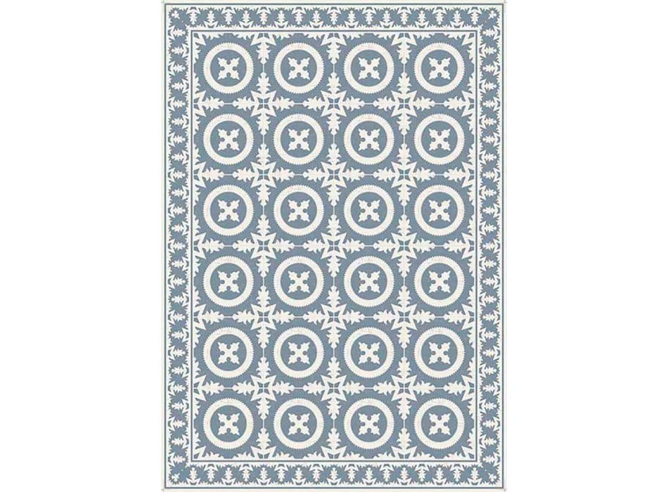 Beige eller blå mønstrede bordløber i Pvc og moderne polyester - Bondo Viadurini