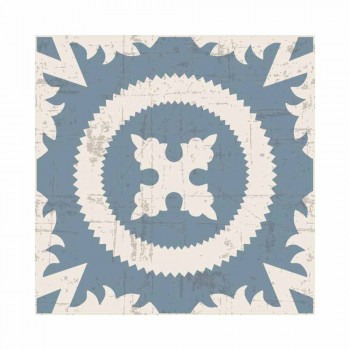 Beige eller blå mønstrede bordløber i Pvc og moderne polyester - Bondo