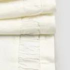 Løber i naturligt hvidt kraftigt linned med italiensk luksusprægning - Limao Viadurini