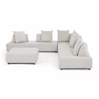 Moderne design udendørs hjørne lounge i homemotion stof - Benito Viadurini