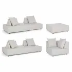 Moderne design udendørs hjørne lounge i homemotion stof - Benito Viadurini