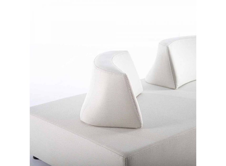 Moderne design udendørs hjørne lounge i homemotion stof - Benito Viadurini