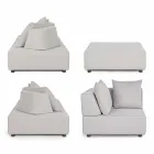 Moderne design udendørs hjørne lounge i homemotion stof - Benito Viadurini