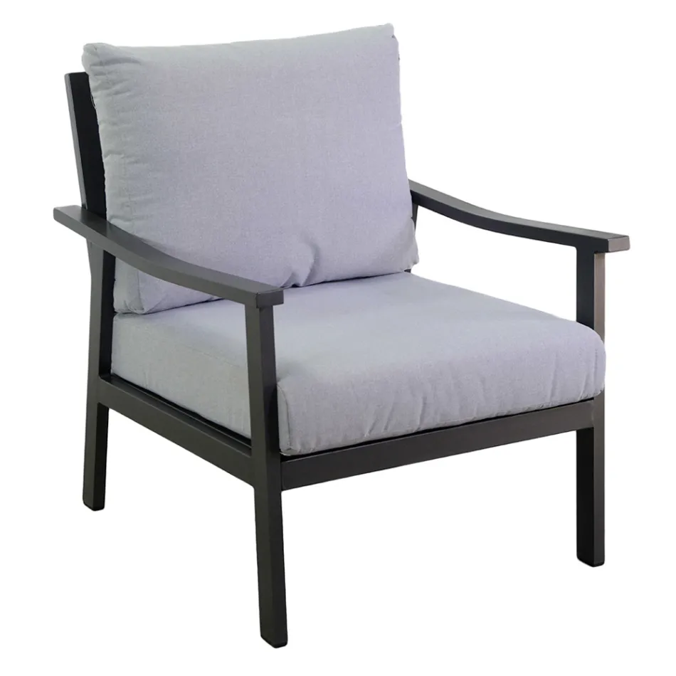 Stue bestående af 1 sofa, 2 lænestole og 1 sofabord - Ticket Viadurini