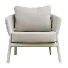 Stue bestående af 2 lænestole, 1 sofa og 2 sofaborde i aluminium - Fusion Viadurini