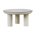 Stue bestående af 2 lænestole, 1 sofa og 2 sofaborde i aluminium - Fusion Viadurini