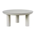 Stue bestående af 2 lænestole, 1 sofa og 2 sofaborde i aluminium - Fusion Viadurini