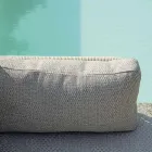 Stue bestående af 2 lænestole, 1 sofa og sofabord i aluminium - Symphony Viadurini