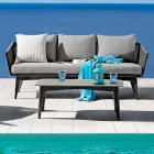 Stue bestående af 2- eller 3-personers sofa, lænestole og sofabord - Elios Viadurini