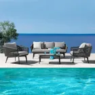 Stue bestående af 2- eller 3-personers sofa, lænestole og sofabord - Elios Viadurini