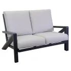 Stue bestående af sofa, sofabord og lænestole med fodstøtte - Opslagstavle Viadurini