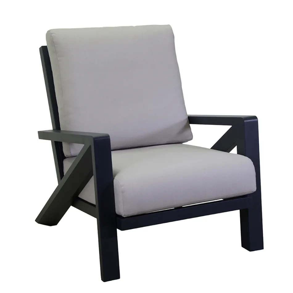 Stue bestående af sofa, sofabord og lænestole med fodstøtte - Opslagstavle Viadurini