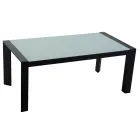 Stue bestående af sofa, sofabord og lænestole med fodstøtte - Opslagstavle Viadurini