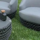 Udendørs vævet stof Base Lounge Sæt - Pixie Viadurini