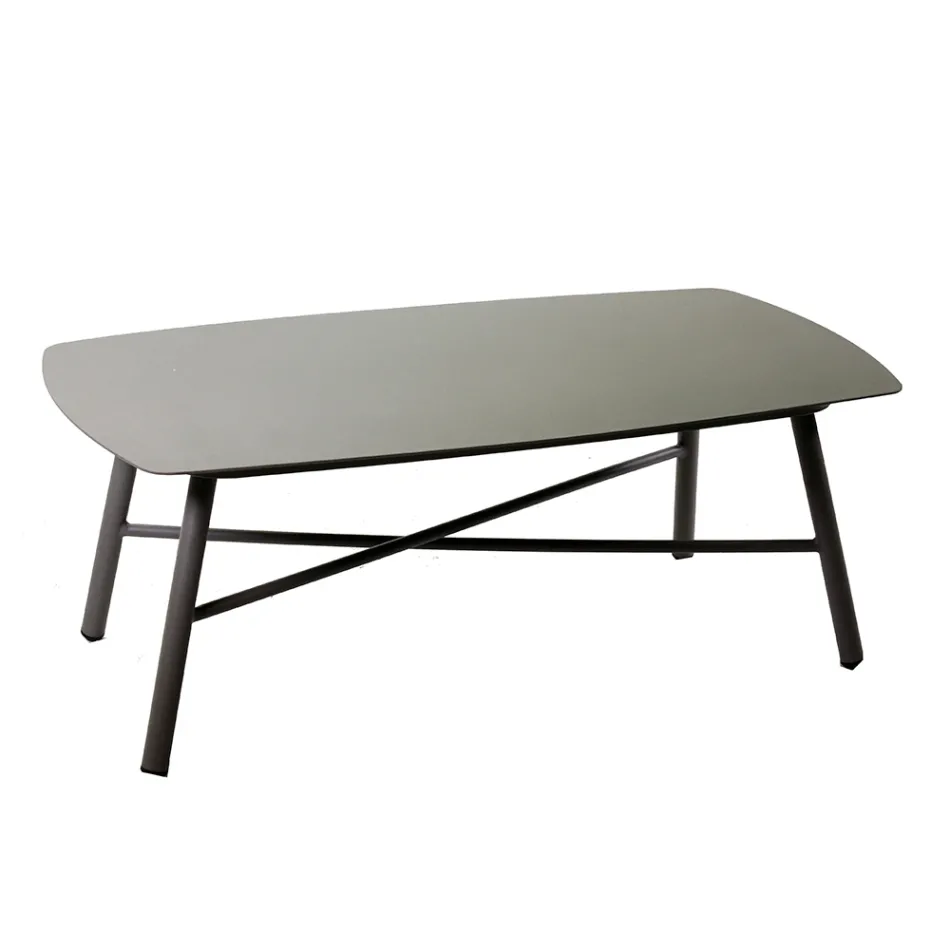 Udendørs stue bestående af 1 3-personers sofa, 2 lænestole og 1 sofabord - Righello Viadurini