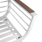 Udendørs stue bestående af 2 lænestole og 1 aluminiumsbord - Righello Viadurini