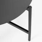 Udendørs stue med 1 sofa, 2 lænestole og 2 stålborde - foretrækkes Viadurini