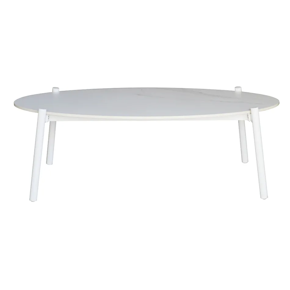 Udendørs stue med hynder og afrundede armlæn - Zenith Viadurini