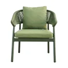 Udendørs stue med hynder og afrundede armlæn - Zenith Viadurini